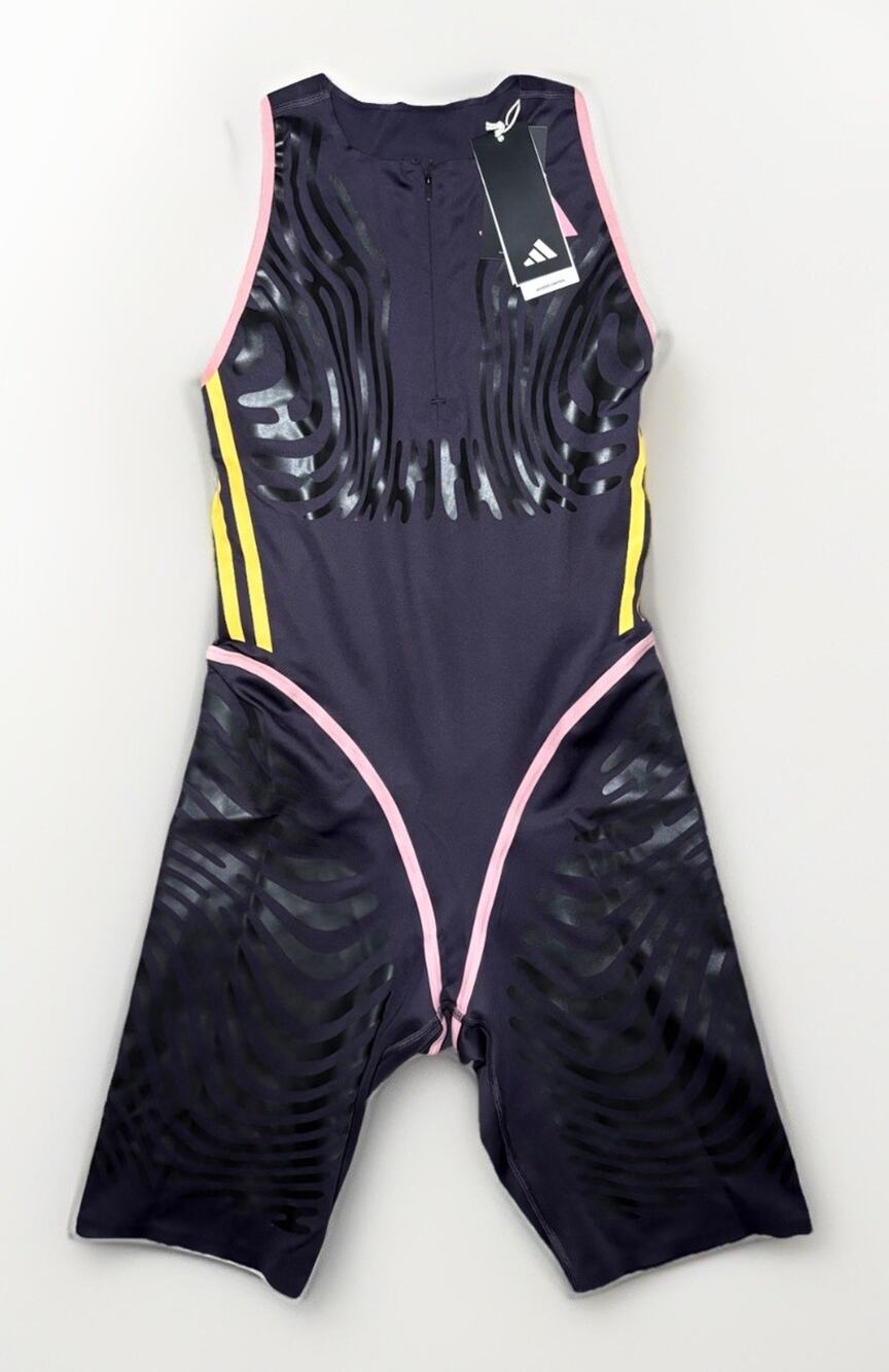 Adidas 2024 pro Elite Team Sleeveless Aurora Black Speedsuit Sz Medium IN1194
